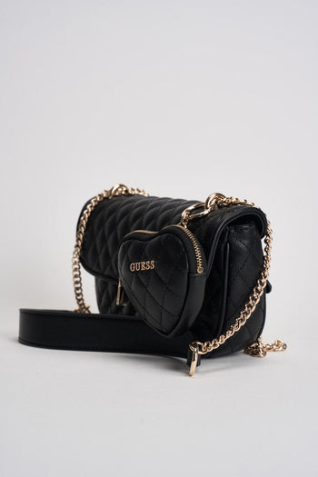 Borsa donna a tracolla verde acqua matelassé - 3