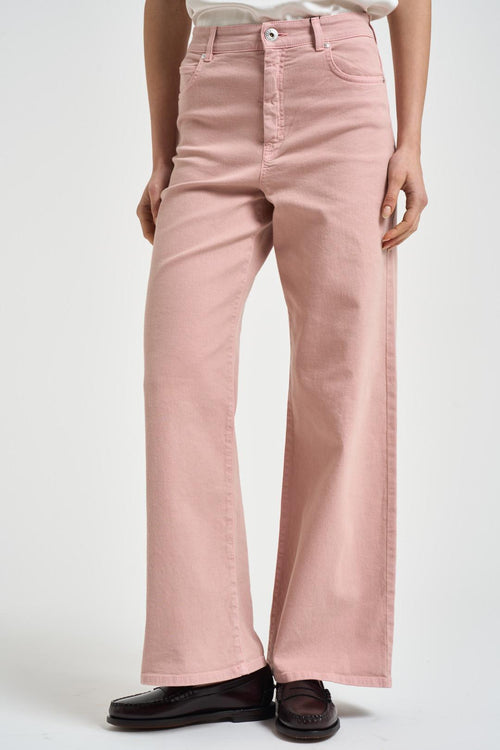 Jeans donna rosa wide-leg - 2