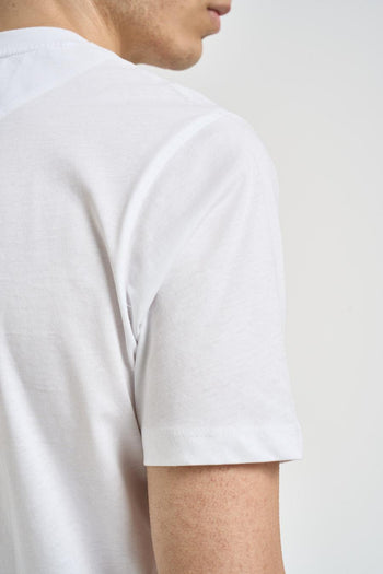 T-shirt uomo girocollo bianca - 4