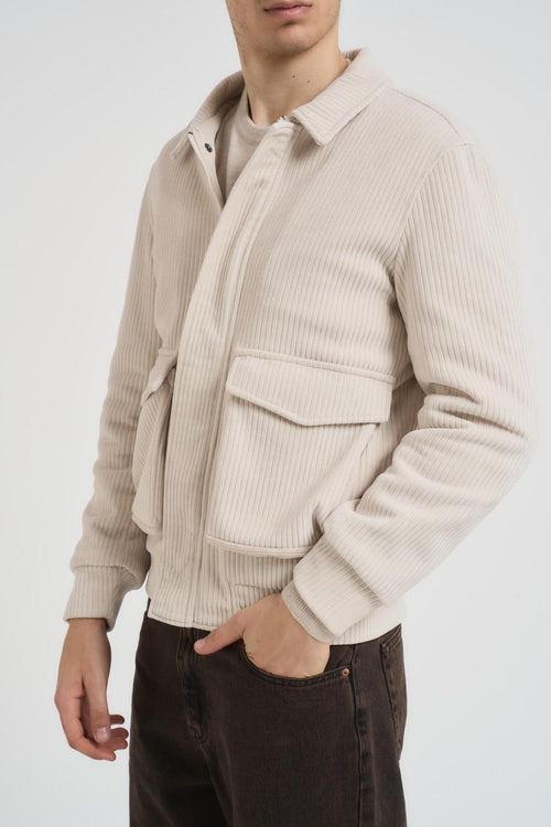 Giubbotto uomo in velluto burro