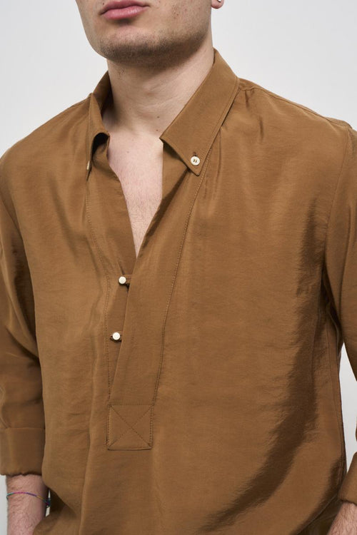 Camicia uomo marrone - 2