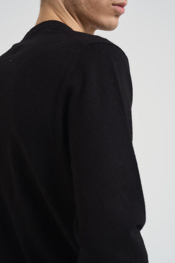 Maglia uomo girocollo nera - 4