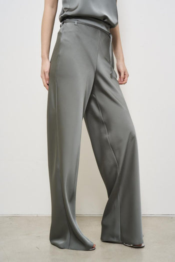 Pantalone donna a palazzo grigio - 7