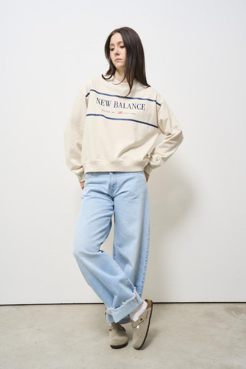Women's sweatshirt with cream print