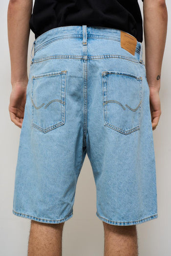 Bermuda uomo in denim chiaro - 4