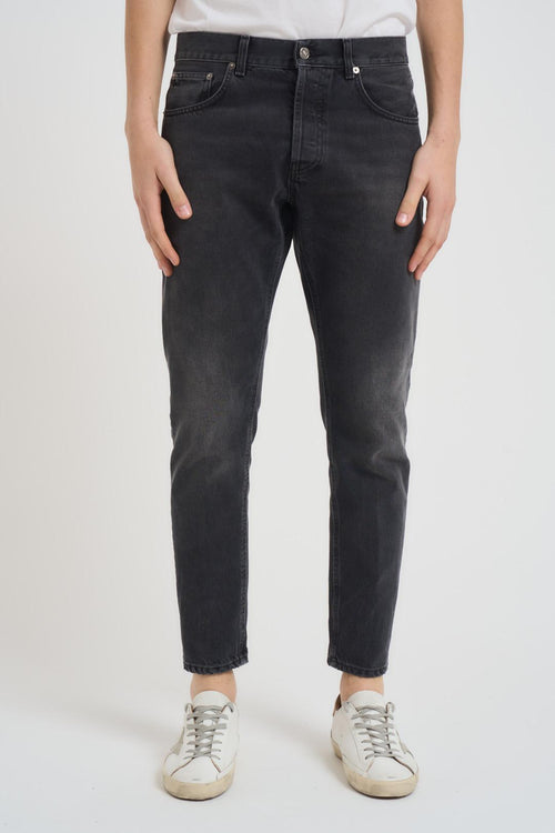 Jeans uomo slim fit grigio scuro