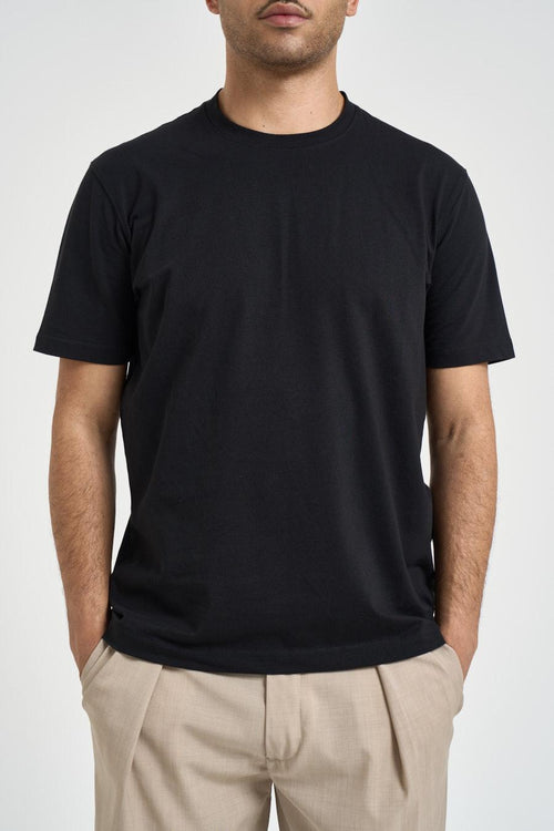 T-shirt uomo girocollo nera