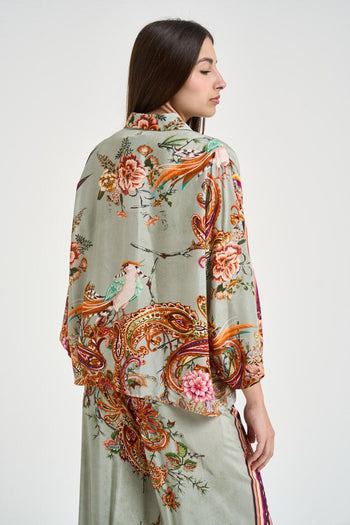 Camicia donna in tessuto leggero fantasia floreale - 4