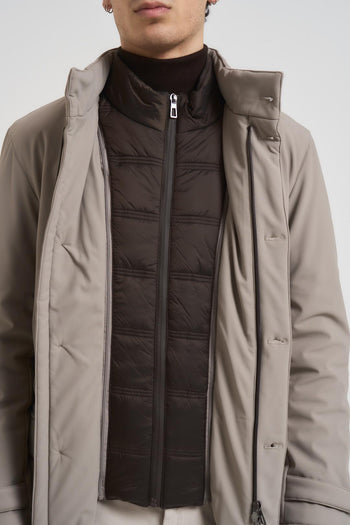 Giubbotto trench midi uomo grigio chiaro - 7