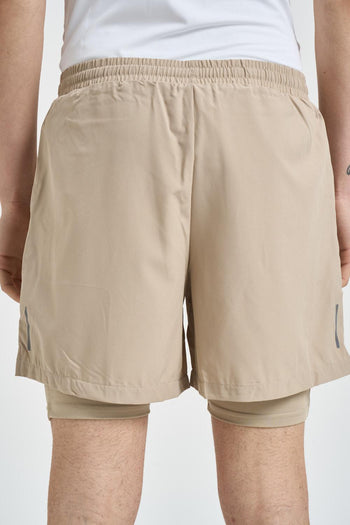 Bermuda uomo sportivo beige - 3