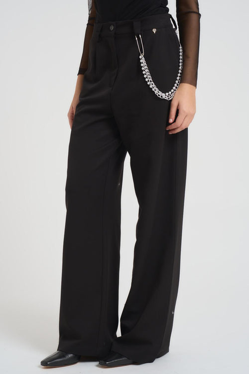 Pantalone donna a palazzo nero