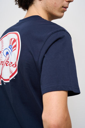 T-shirt uomo girocollo Yankees blu - 5