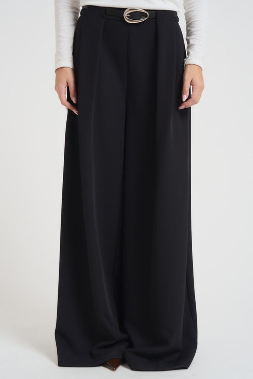 Pantalone donna a palazzo nero