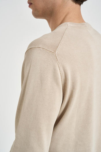 Maglia uomo girocollo beige - 4