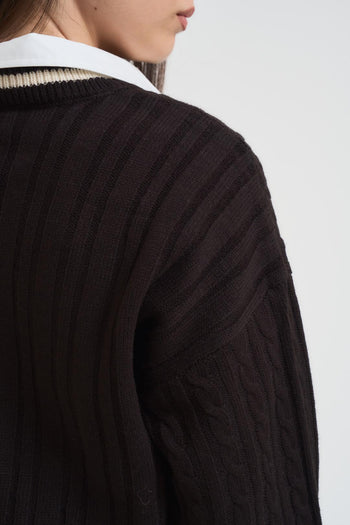 Cardigan college donna nero - 6