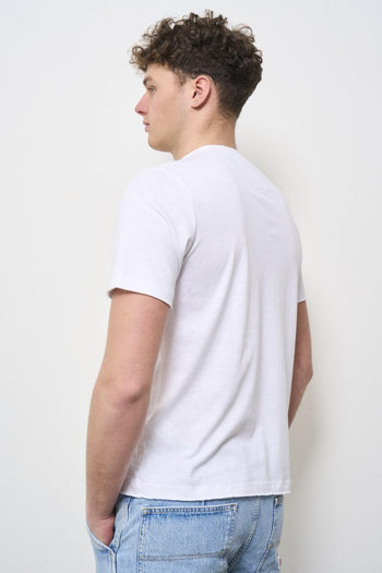 T-shirt uomo girocollo bianca - 4