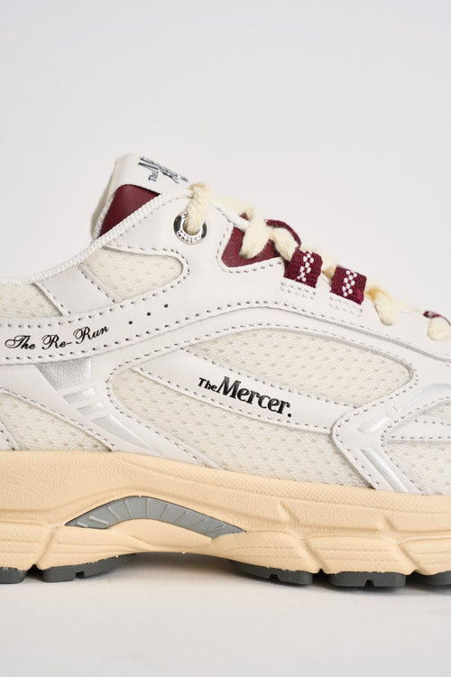 Sneakers donna Rerun bianca e bordeaux - 2
