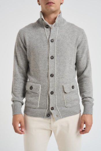 Cardigan uomo con bottoni - 5