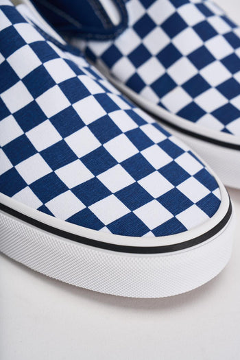 Sneakers uomo Classic slip-on scacchi blu - 4