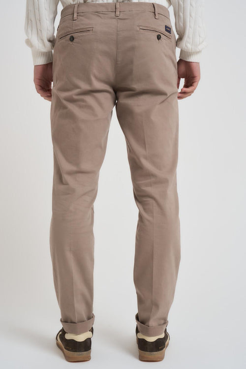 Pantalone uomo slim fit tortora - 2