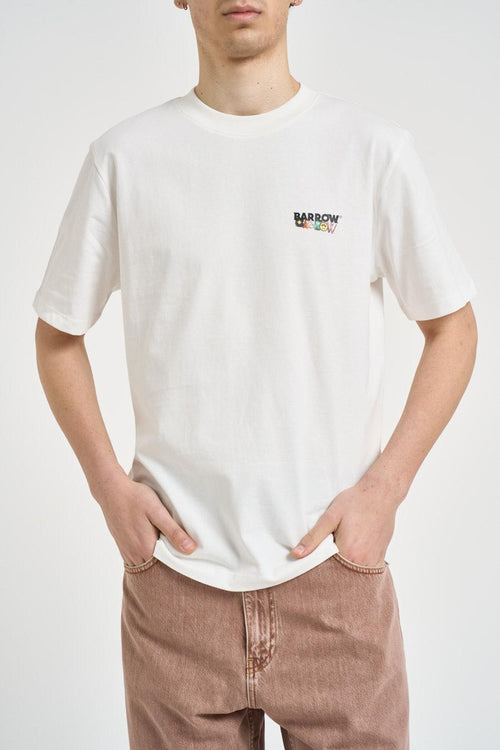 T-shirt uomo con stampa bianca - 2