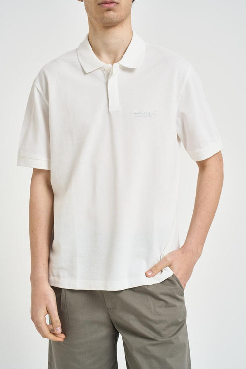 Polo uomo manica corta bianca