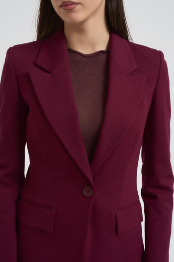 Giacca donna monopetto bordeaux - 4