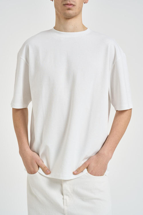 T-shirt uomo over bianca