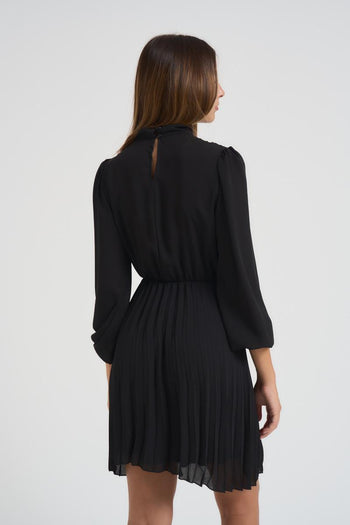 Abito donna corto nero - 5