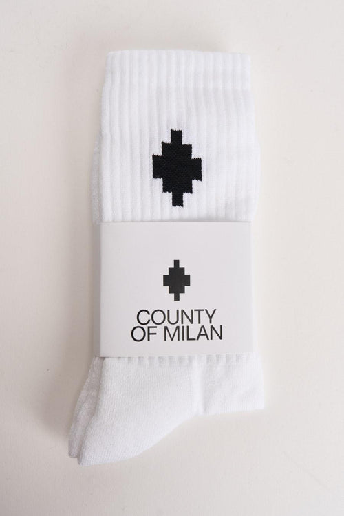 Calze uomo con logo bianche