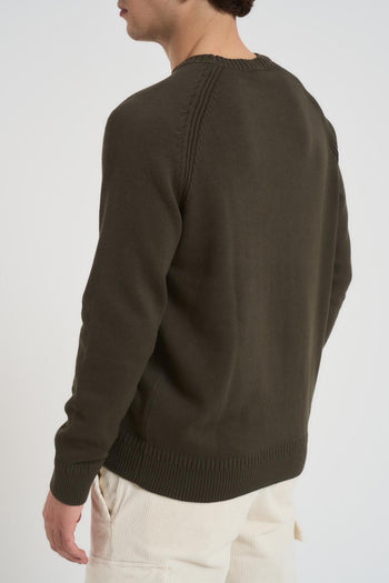 Maglia uomo girocollo verde militare - 5