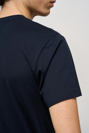 T-shirt uomo girocollo blu - 5
