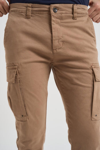 Pantalone uomo cargo cammello - 5