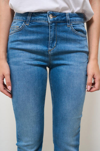 Jeans donna skinny in denim medio - 8