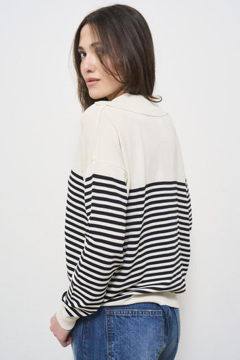 Women's striped polo shirt - 4