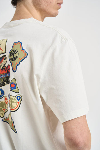 T-shirt uomo con stampa bianca - 5