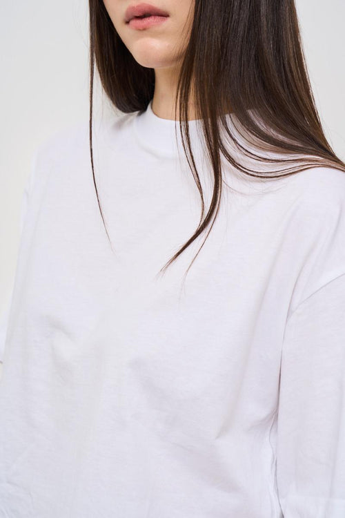 T-shirt donna con apertura bianca - 2