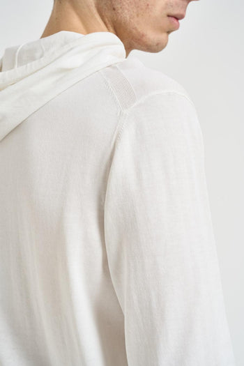 Felpa uomo in maglia bianca - 5