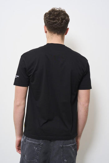 Men's black crew neck t-shirt - 4