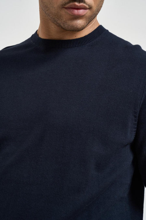 Maglia uomo girocollo blu notte - 2