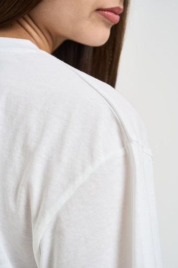 T-shirt donna cropped bianca - 5