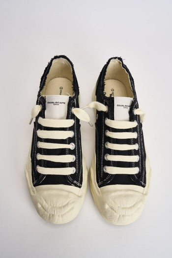 Sneakers uomo nere in canvas - 6