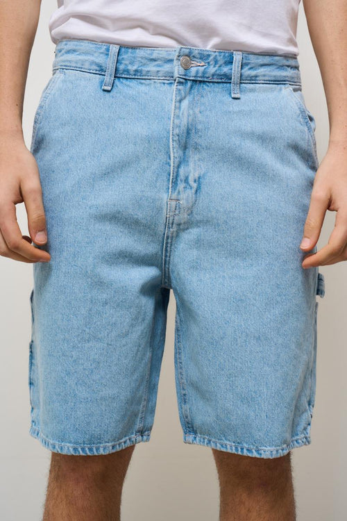 Bermuda uomo in denim chiaro