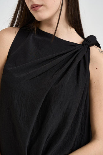 Top donna smanicato nero - 4