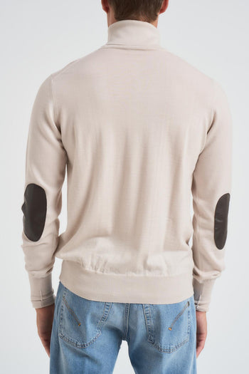 Maglia uomo collo alto stucco - 4