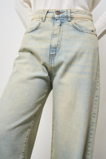 Jeans donna sabbiato a palazzo - 5