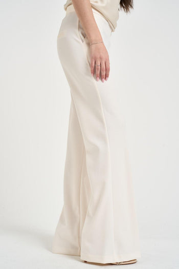 Pantalone donna a palazzo bianca - 4