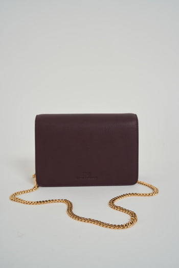 Borsa donna bordeaux e oro - 5