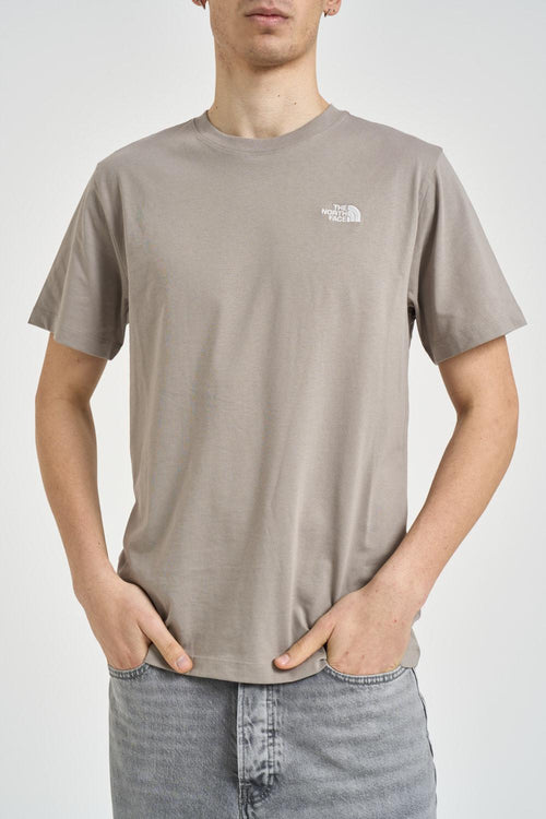 T-shirt uomo girocollo tortora