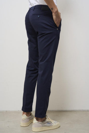 Men's blue chino trousers - 5